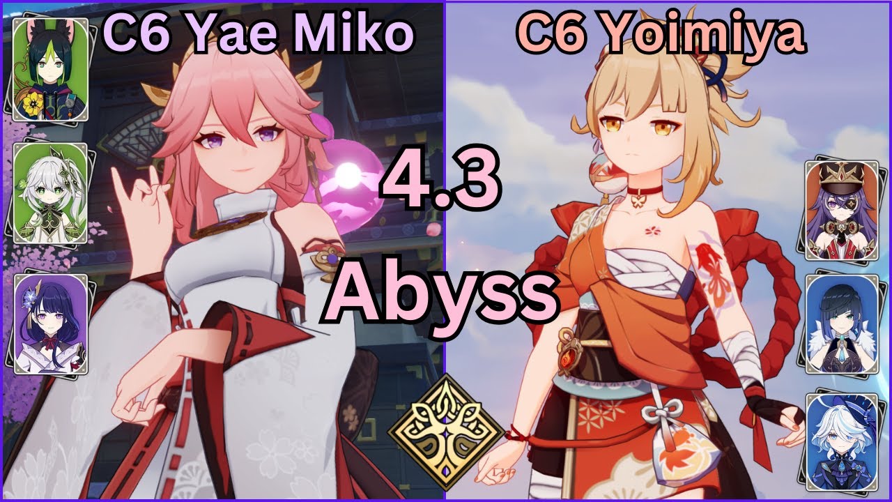 C6 Yae Miko C6 Yoimiya | Spiral Abyss 4.3 Floor 12 | Genshin Impact