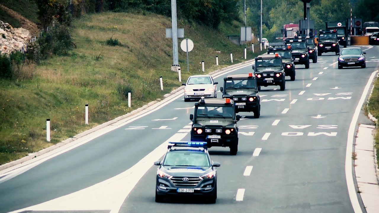 Arrival of the first EUFOR intermediate reserve forces