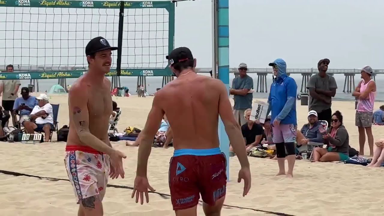 Tri Bourne Trevor Crabb TEAM UP again v Troy Field Cody Caldwell see 👀description #beachvolleyball