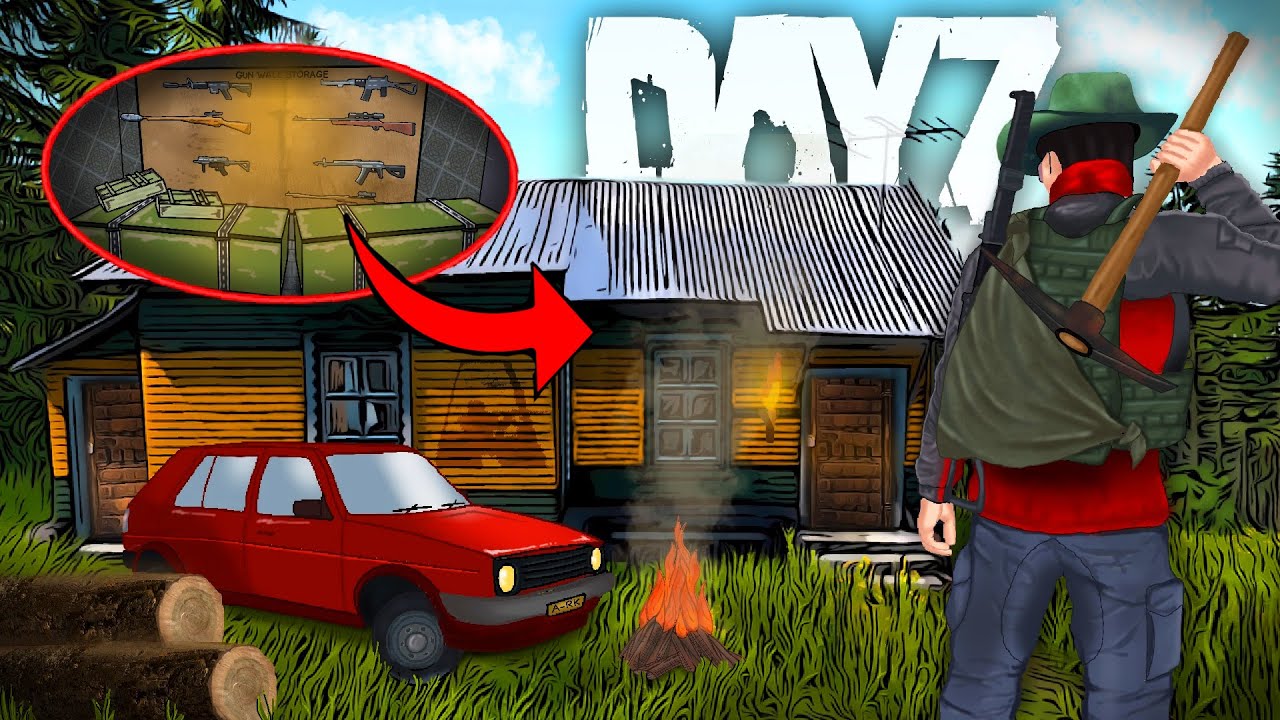 We Built A Secret Forest Base  - DayZ