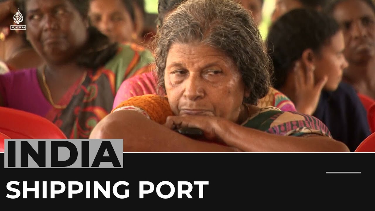 People in India's Kerala protest against port project