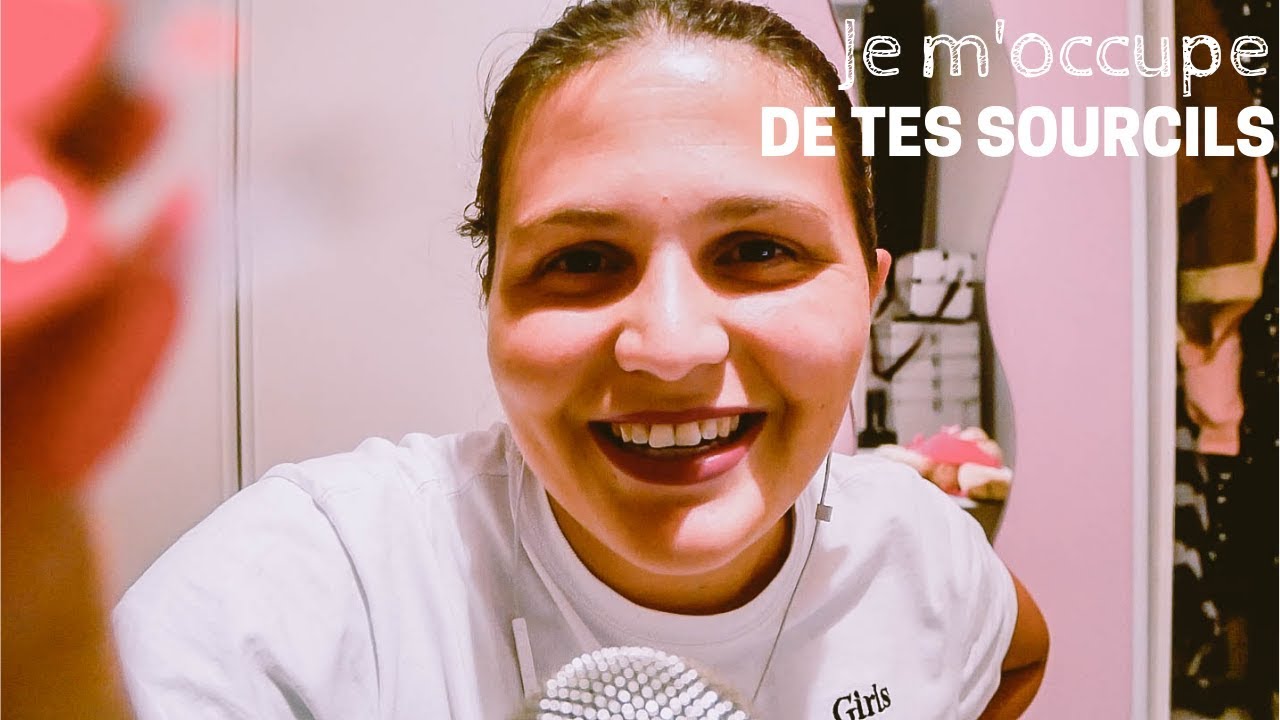 ASMR FRANÇAIS⎪ROLEPLAY Je m'occupe de tes sourcils (+ Visuel) 👁