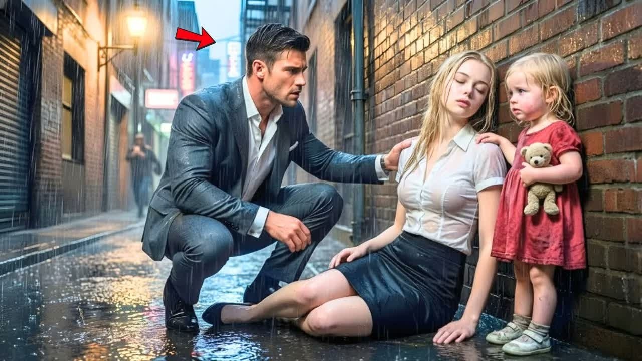 ‚Sir, Mama kann nicht laufen…‘ sagte das kleine Mädchen – der CEO-Vater trug die Frau aus der Gasse