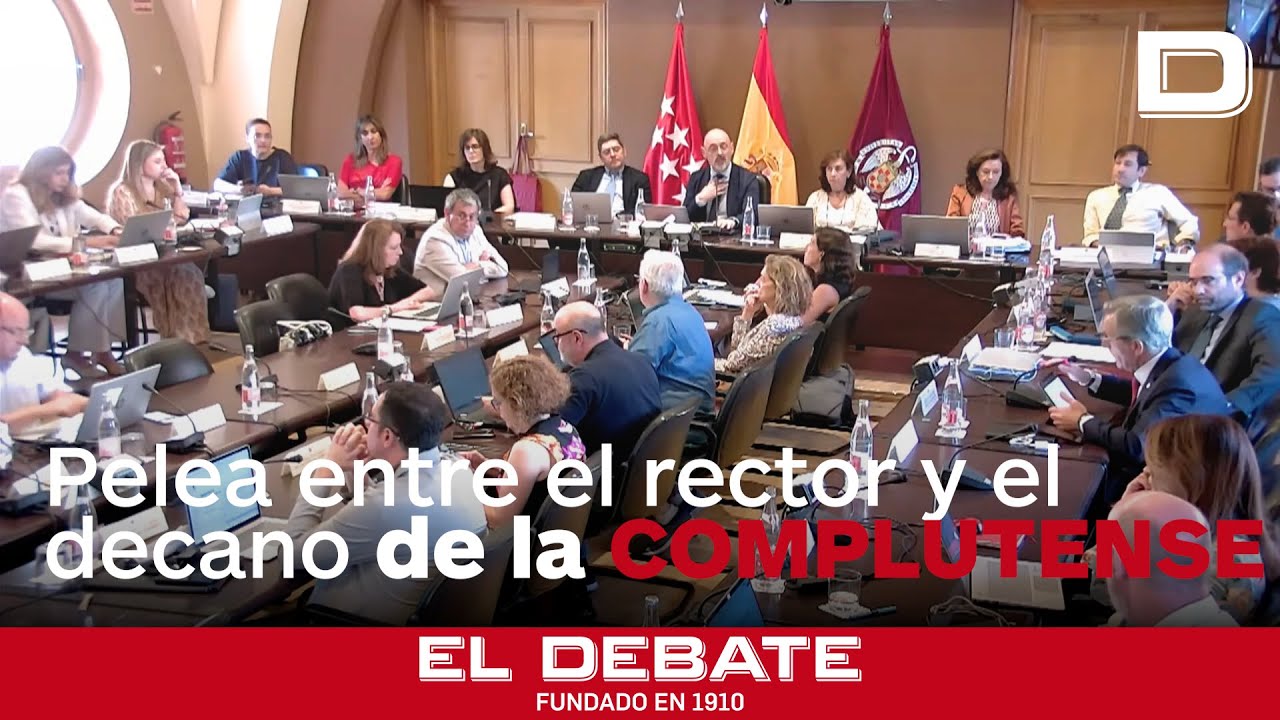Pelea a gritos entre el rector de la Complutense y el decano que pide su dimisi&oacute;n por el caso Bego&ntilde;a