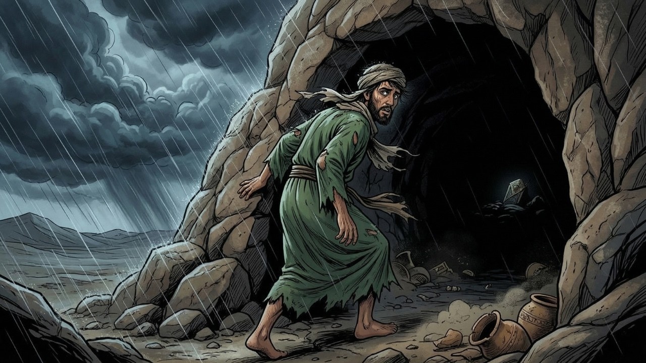 حكاية الشاب الذي دخل كهفًا مهجورًا هربًا من العاصفة… فوجد شيئًا لم يره أحد من قبل!