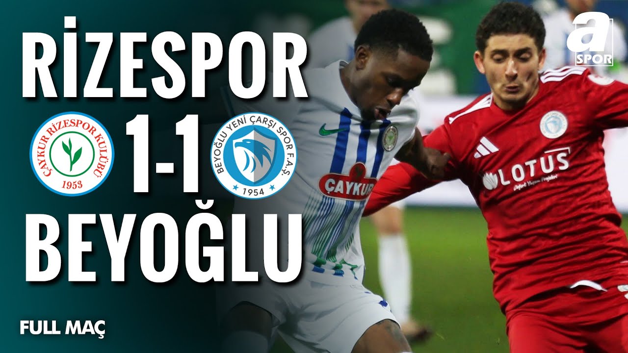 Çaykur Rizespor 1-1 Beyoğlu Yeni Çarşı | FULL MAÇ | Ziraat Türkiye Kupası C Grubu 3. Hafta Maçı