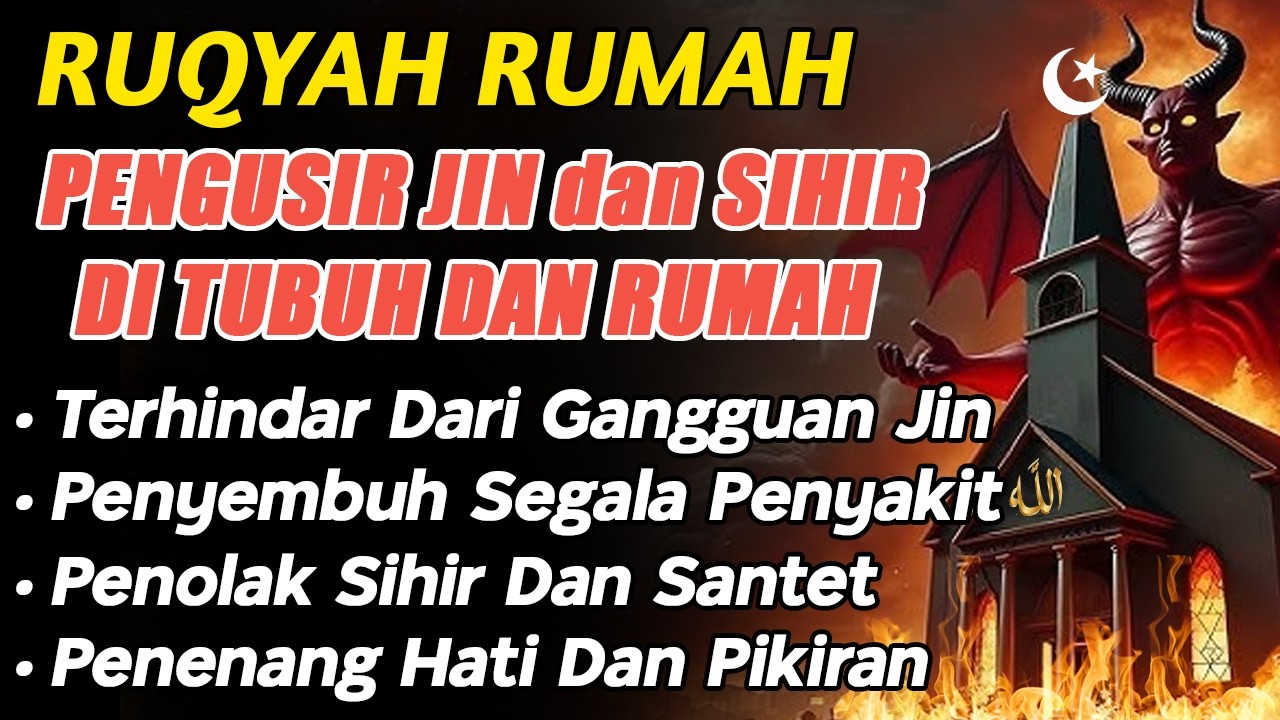 STRONG RUQYAH | RUQYAH RUMAH PENGUSIR JIN, SETAN & SIHIR DI RUMAH & TUBUH, PENENANG HATI & PIKIRAN