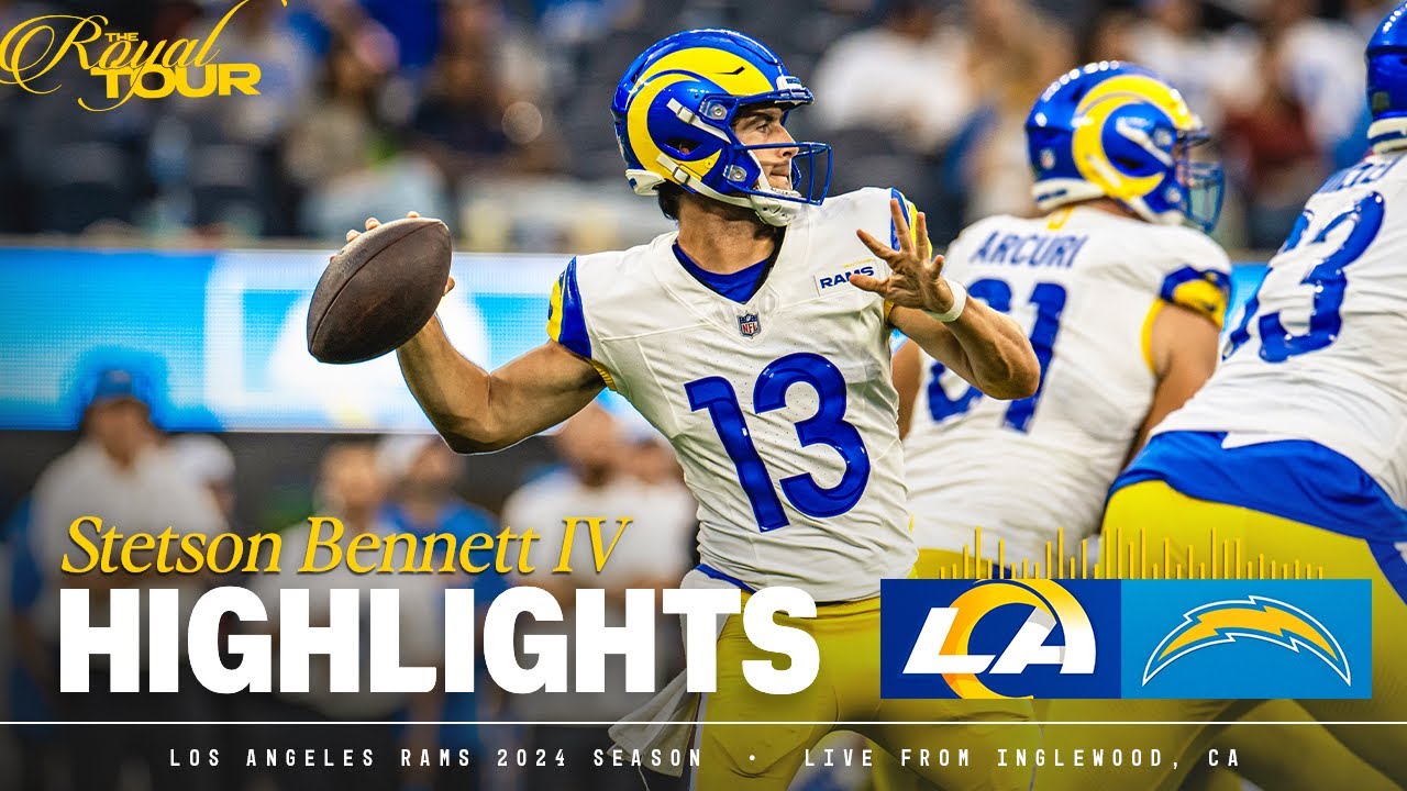 Highlights: Stetson Bennett's Best Throws In Preseason Week 2 Win Over Chargers