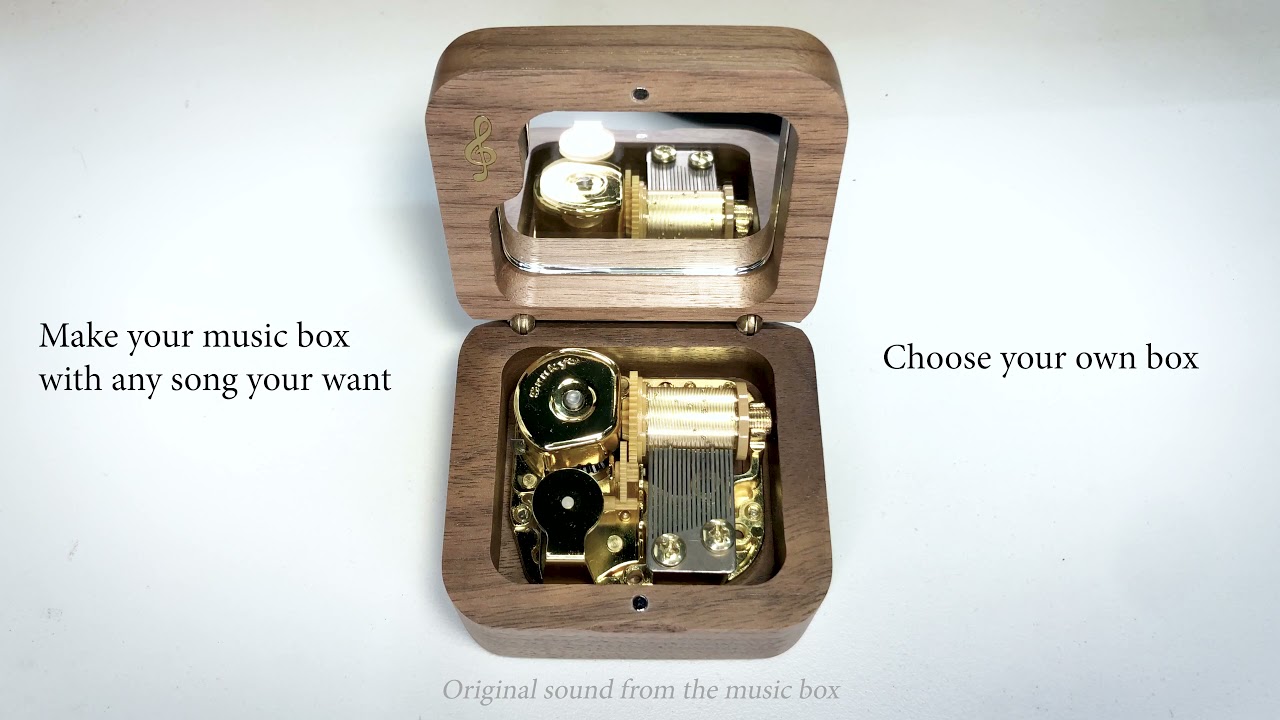 Beautiful in white : Custom tune music box by Only one music box