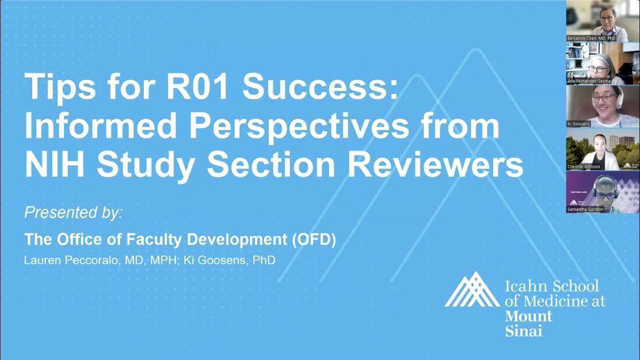 Tips for R01 Success: Informed Perspectives from NIH Study Section Reviewers &ndash; Basic Sciences
