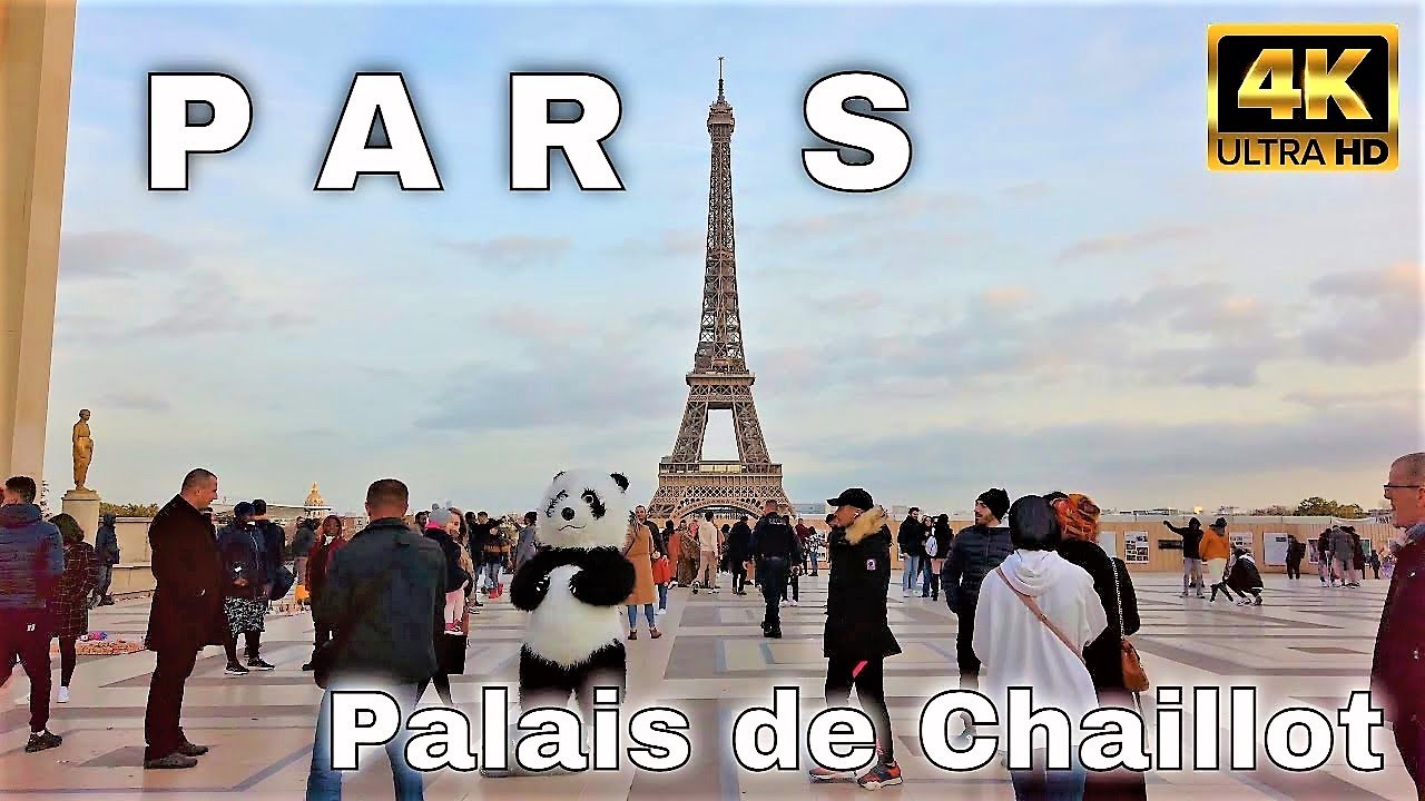 🇫🇷Palais de Chaillot - Trocadéro - Paris, France【4K】November Autumn 2021