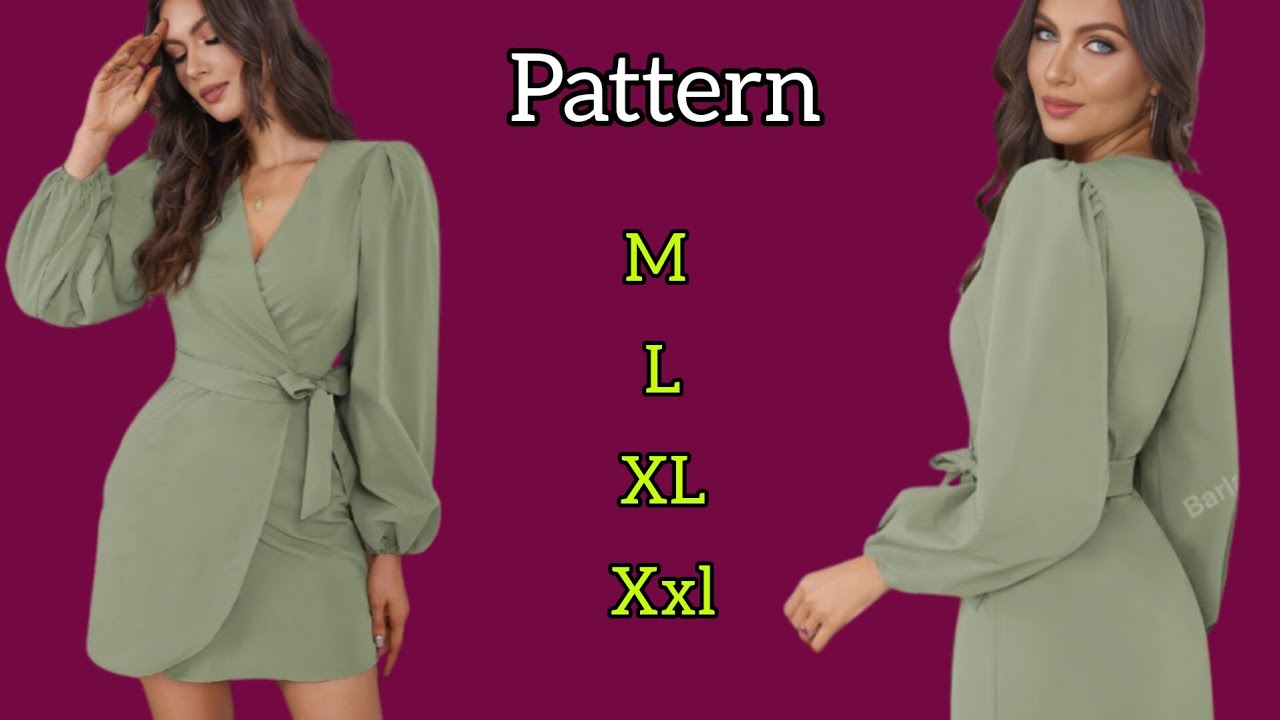 Wrap Dress Pattern Making | Step-by-step Guide for Beginners
