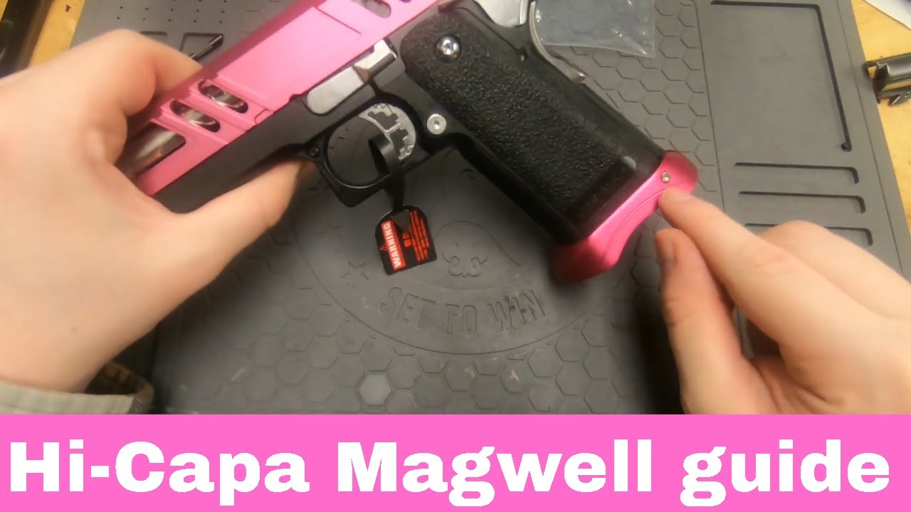 How to install magwell flair for Hi-Capa tokyo marui airsoft | Airsoft toy tech guide