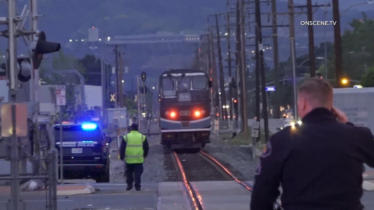 Vehicle vs  Train In Orange, CA