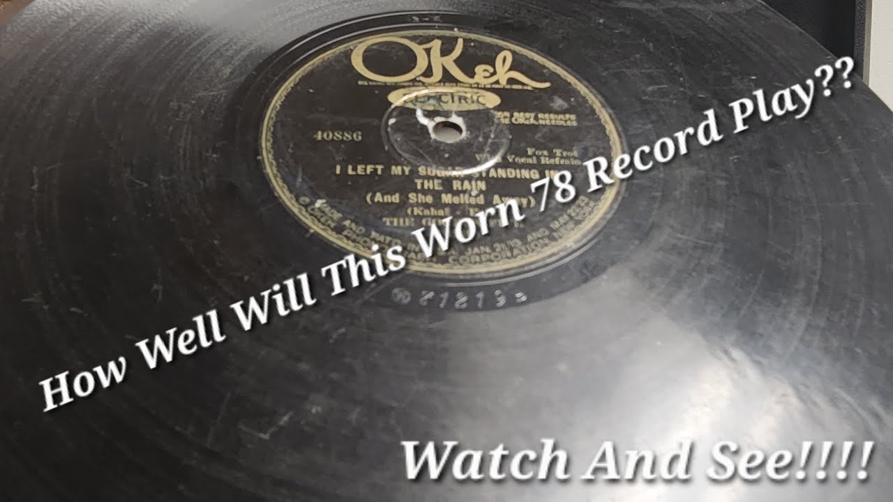 This 1927 78rpm Record Looks Trashed!! HOW WILL IT PLAY??? Watch and SEE!!! The Goofus Five - OKeh