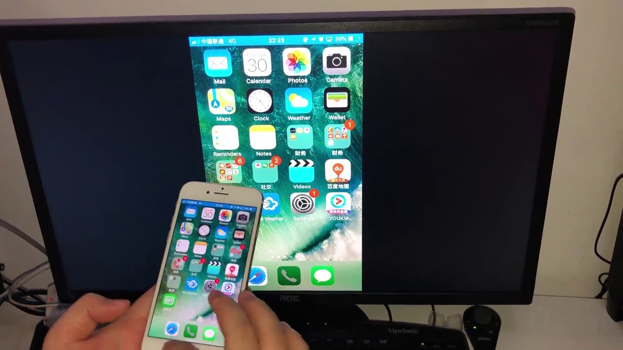 SmartSee Anycast M100 WiFi HDMI Mirror Adapter -- Setup on iOS Device