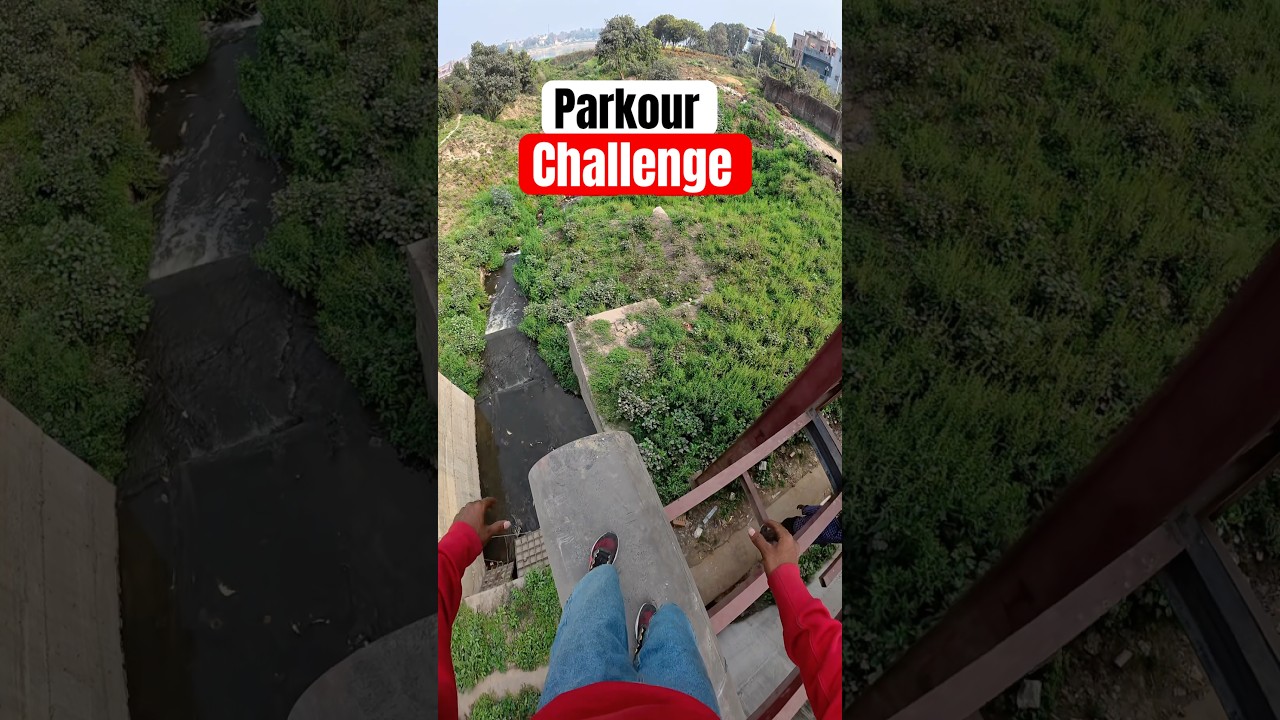 20 seconds parkour challenge #parkour #challenge #pov #shorts