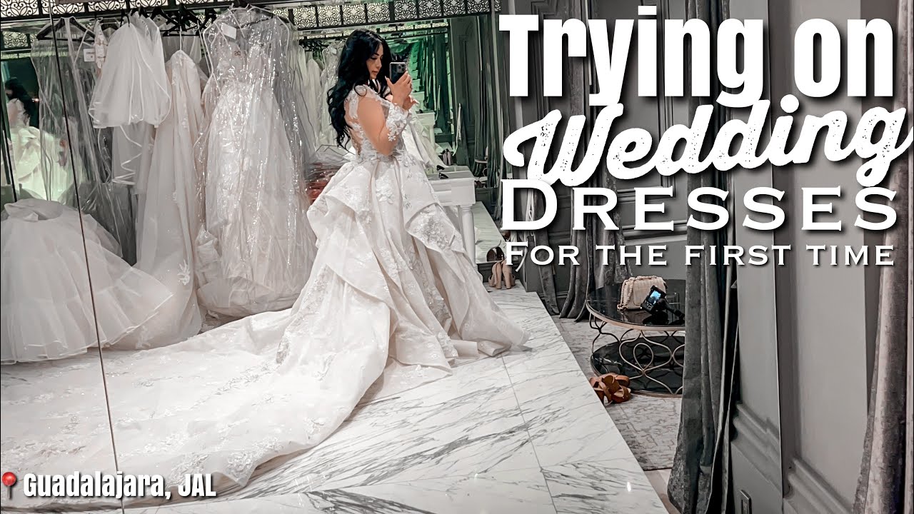TRYING ON WEDDING DRESSES || BENITO SANTOS