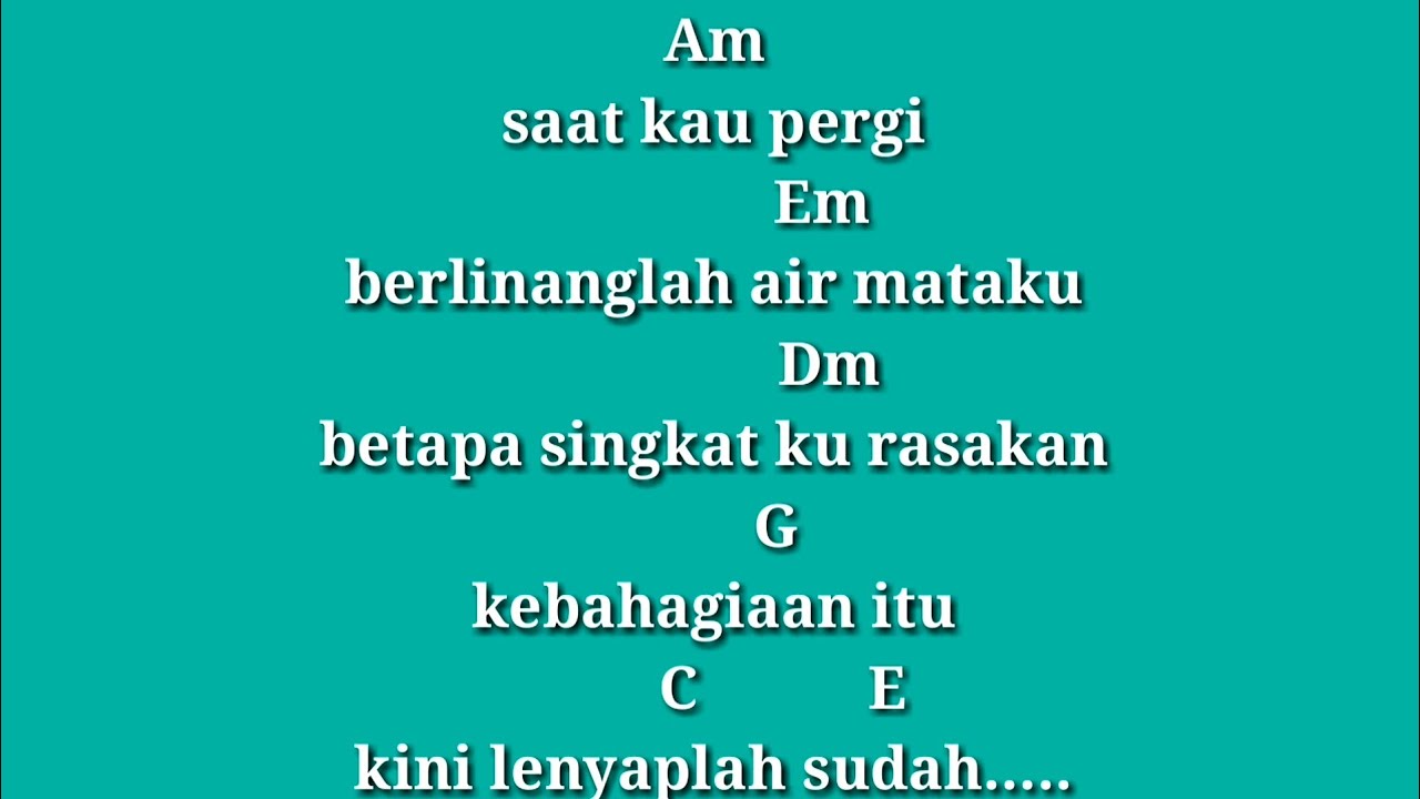 chord saat kau pergi - vagetoz