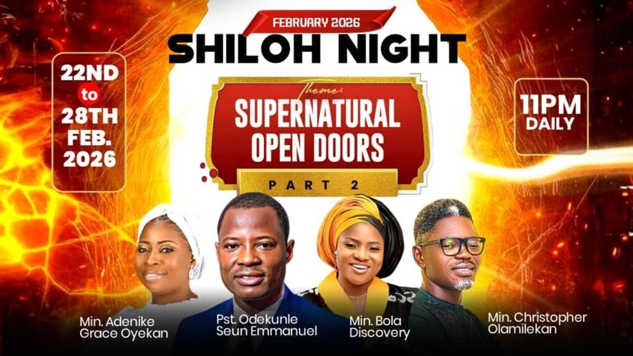 WELCOME TO DAY 7 FEBRUARY 2026  EDITION OF SHILOH NIGHT