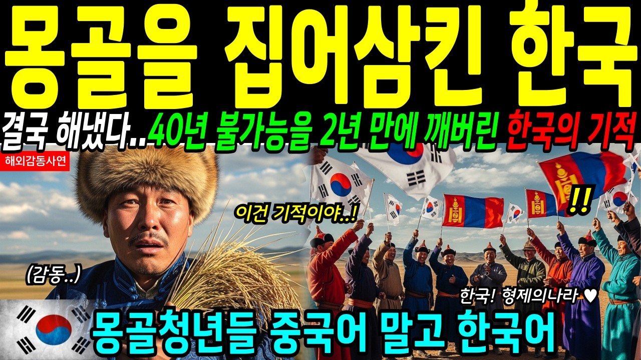 [해외감동사연] 중국이 40년간 실패한 그 땅에서, 한국이 2년만에 해낸 미친 짓..!
