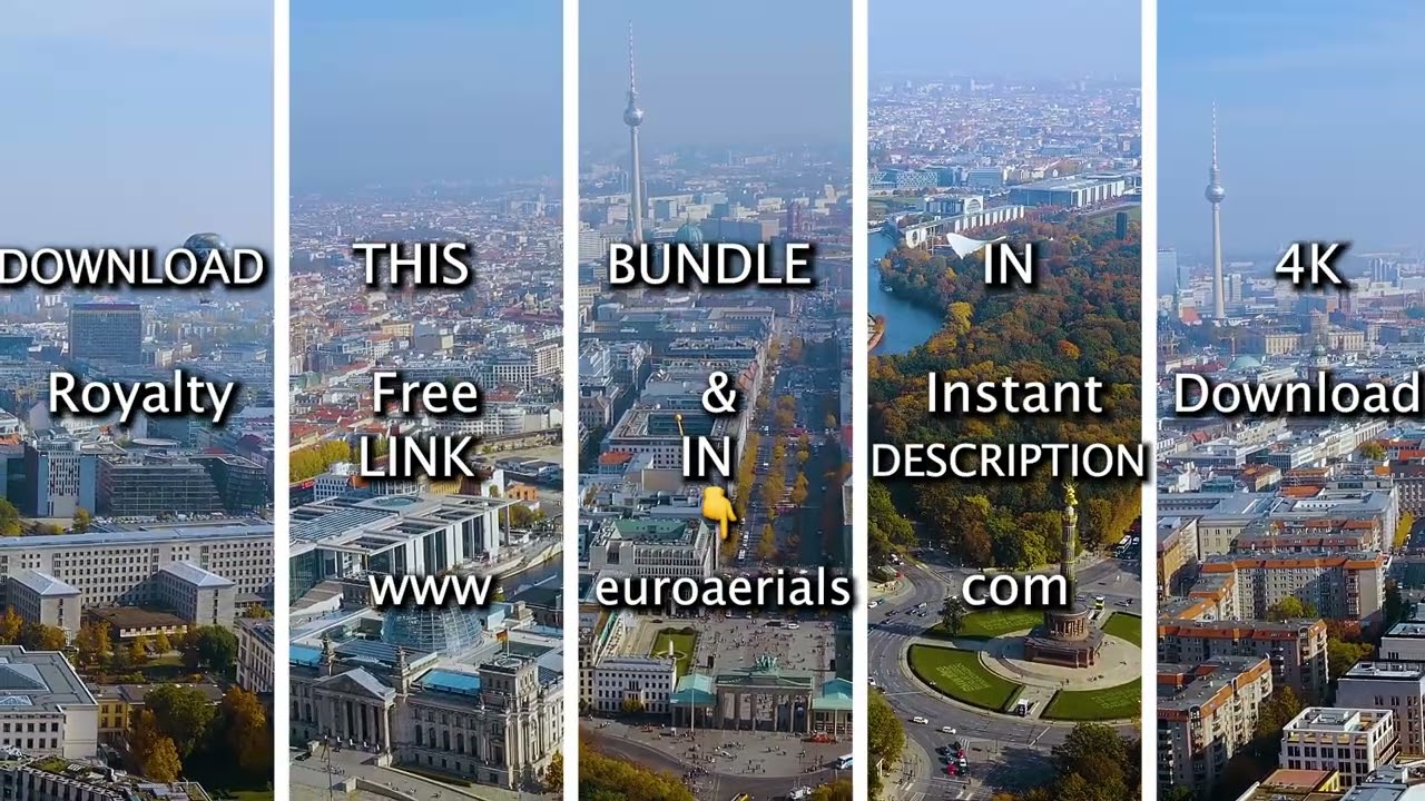 Berlin 4K Drone Footage 🇩🇪 | Urban Europe Aesthetic
