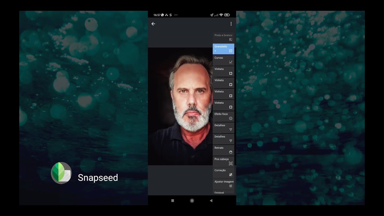 Snapseed - Como fazer retratos com o fundo preto