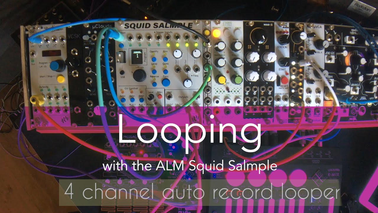 ALM Squid Salmple &ndash;&nbsp; 4 Channel auto record looper