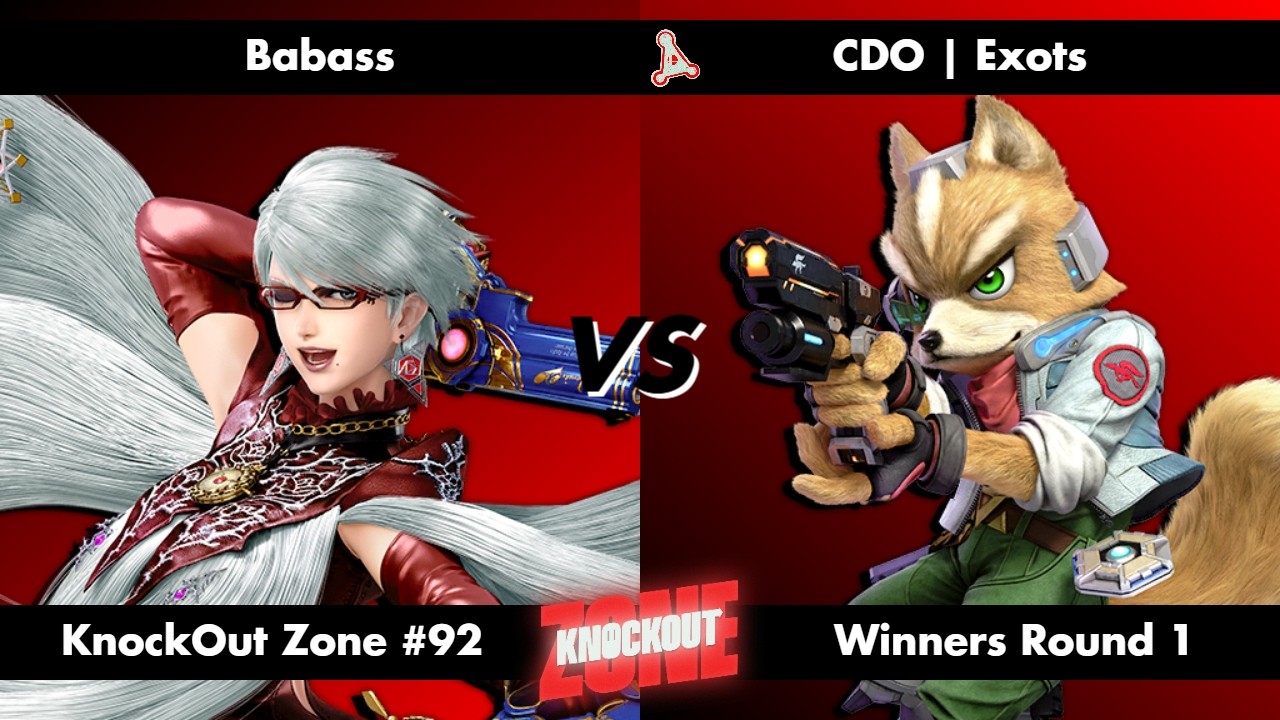 KnockOut Zone #98 - SSBU Winners Round 1 - Babass (Bayonetta) vs Exots (Fox)