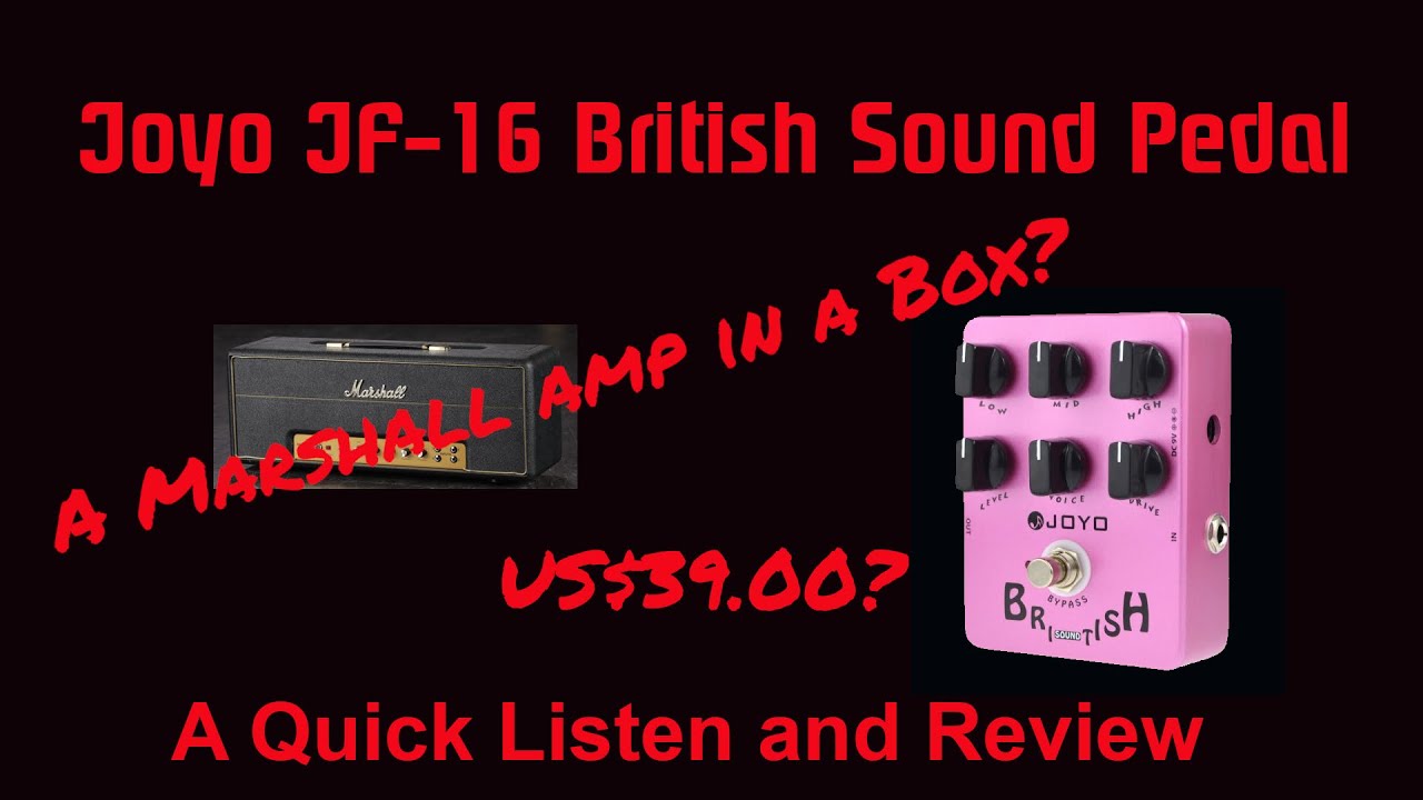 Педаль Joyo British Sound JF 16 — «Marshall In A Box» — напрямую в DAW — демонстрация и обзор педали