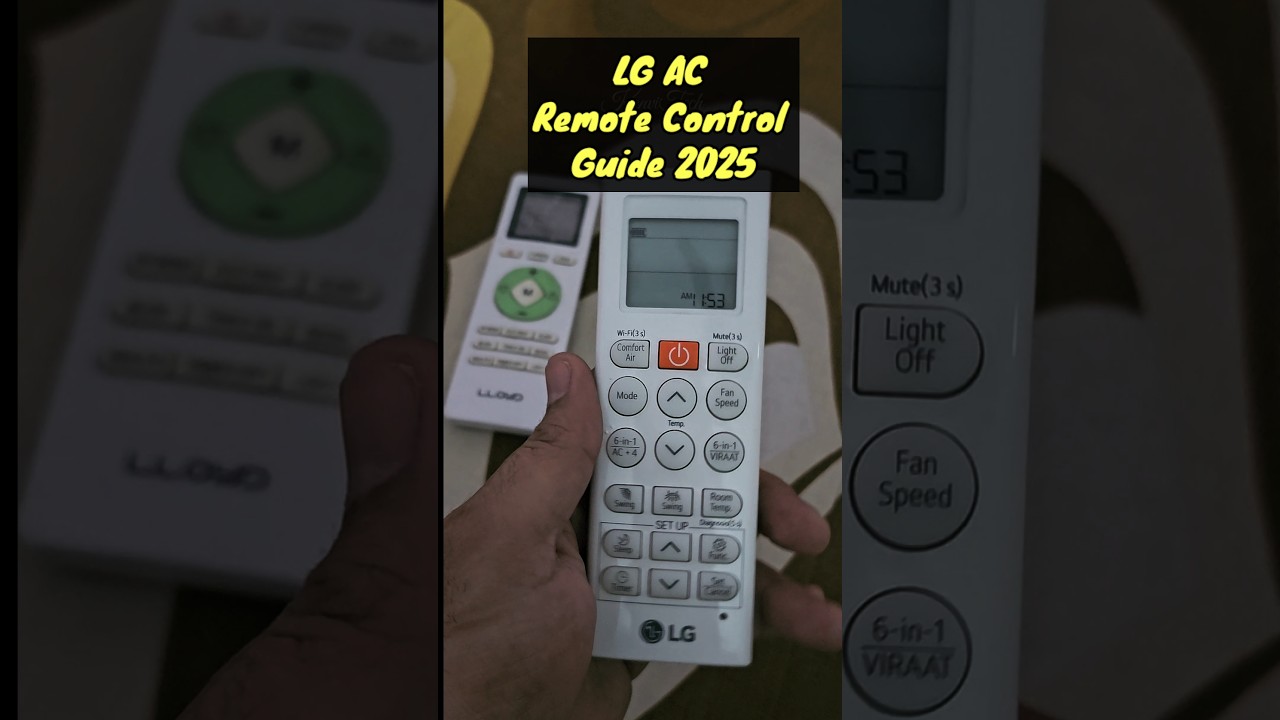 Lg Ac Remote Guide 2025⚡Lg Ac Remote Control Guide 2025 #lgac2025 #lgac