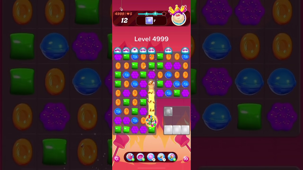 Candy Crush Saga level 4999 - Legendary Level with 4 FREE Boosters | High Speed