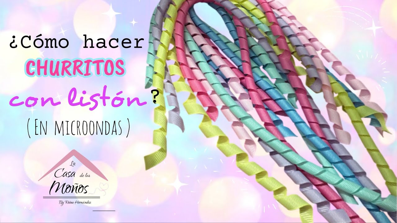 Cómo hacer rizos de listón en microondas !!!