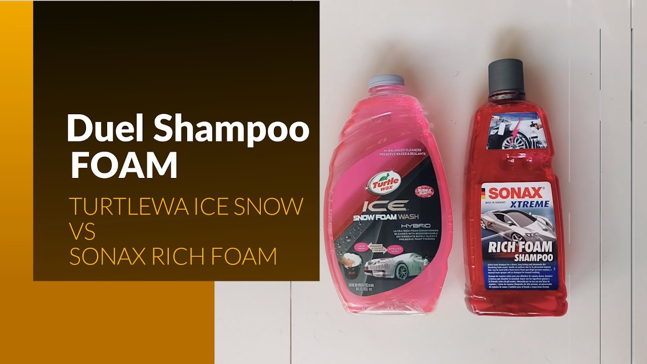 Battle Shampo Snow Foam : Turtlewax Ice Snow Foam v Sonax Rich Foam