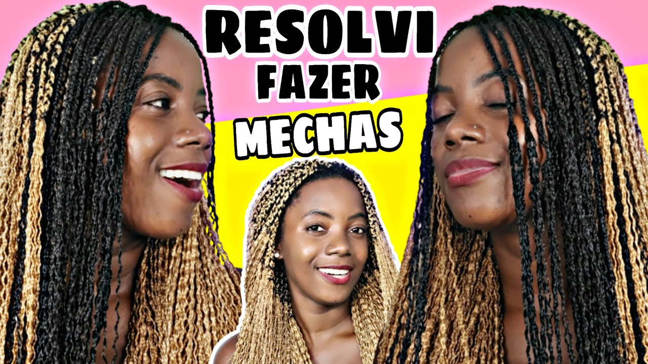 VEJA COMO FAZER MECHAS NAS TRANÇAS MIOJINHO