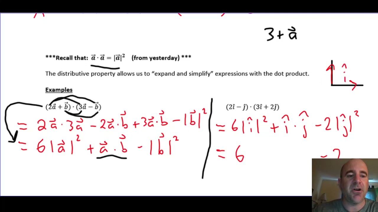 Properties of the Dot Product
