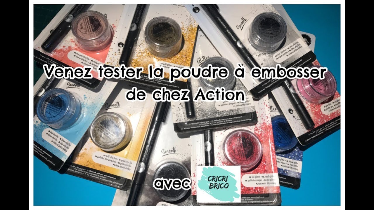 Action: Tests poudre à embosser