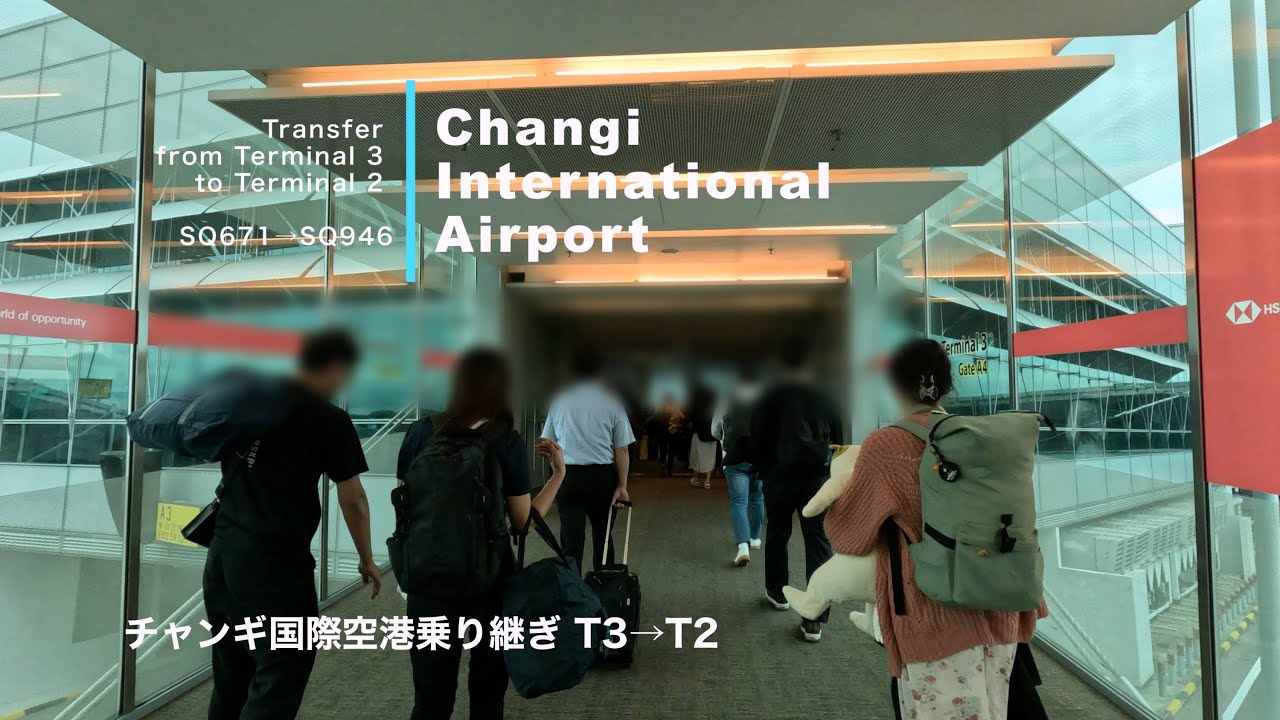 Transfer at Changi Airport  チャンギ国際空港での乗り換え