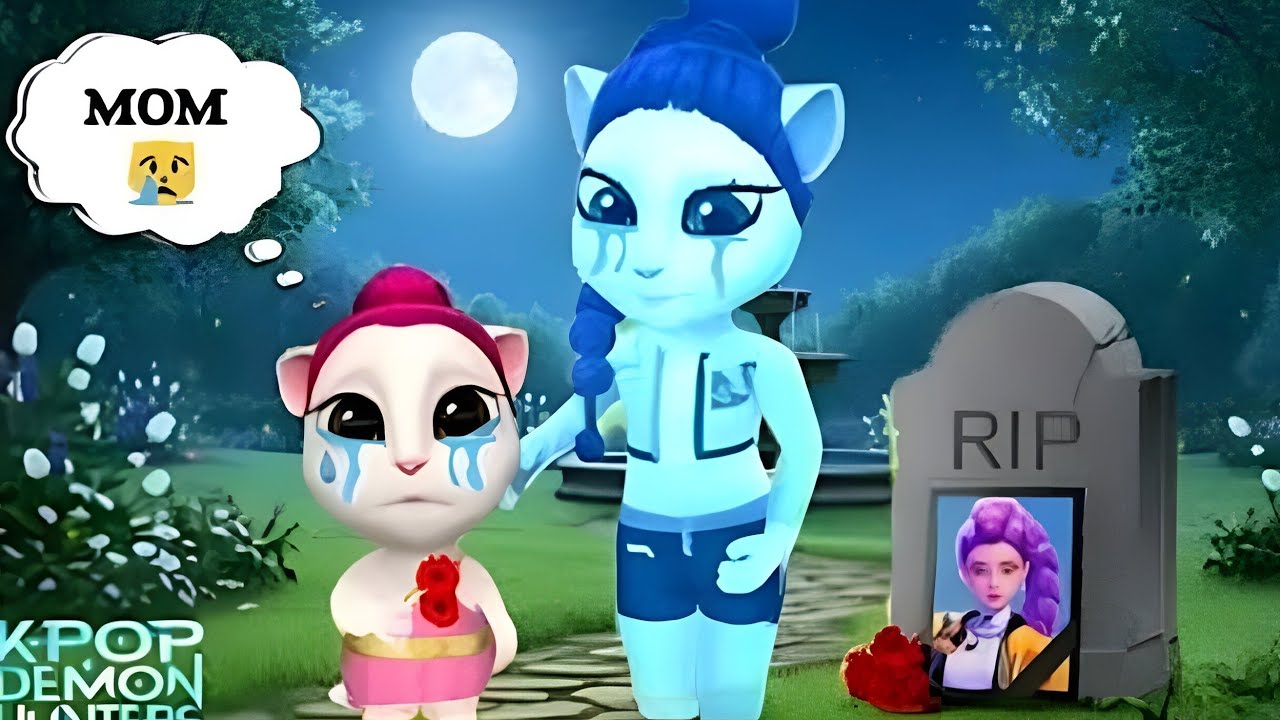 R.I.P MAMA Rumi - KPop Demon Hunters || My Talking Angela'm 2 & 1.