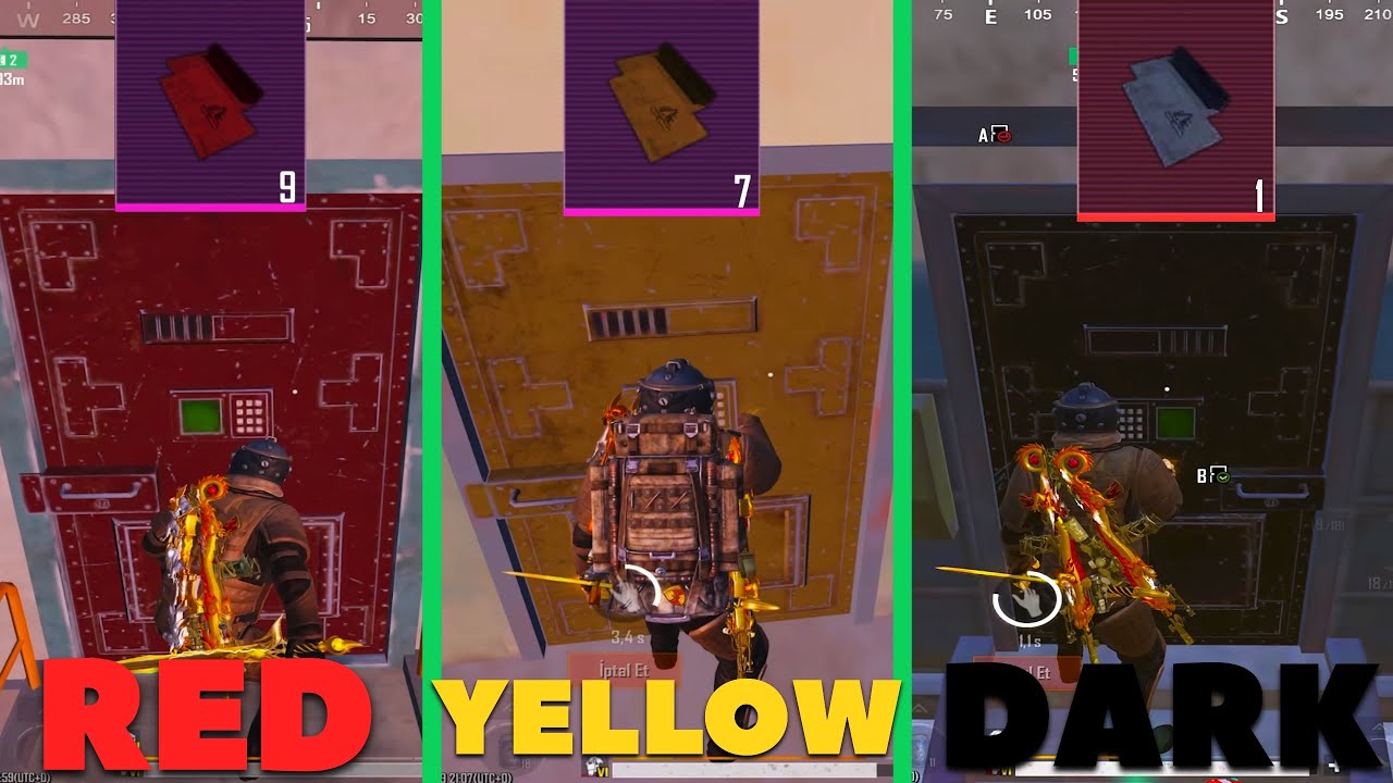 I opened all the letters on maps 3, 4, 5, 6, and 7. YELLOW , RED , BLACK DOOR 😱| Metro royale 