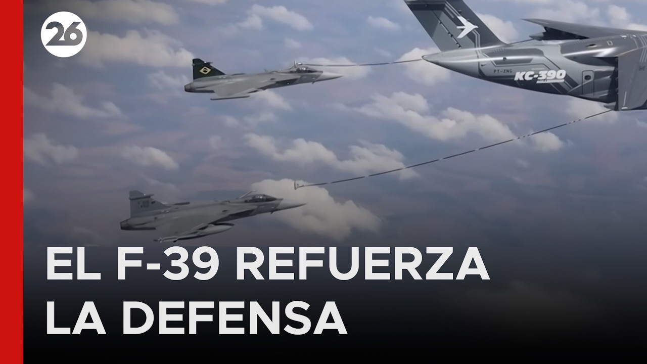 🇧🇷 EL CIELO DE BRASIL | La Fuerza Aérea desplegó los nuevos cazas F-39 Gripen