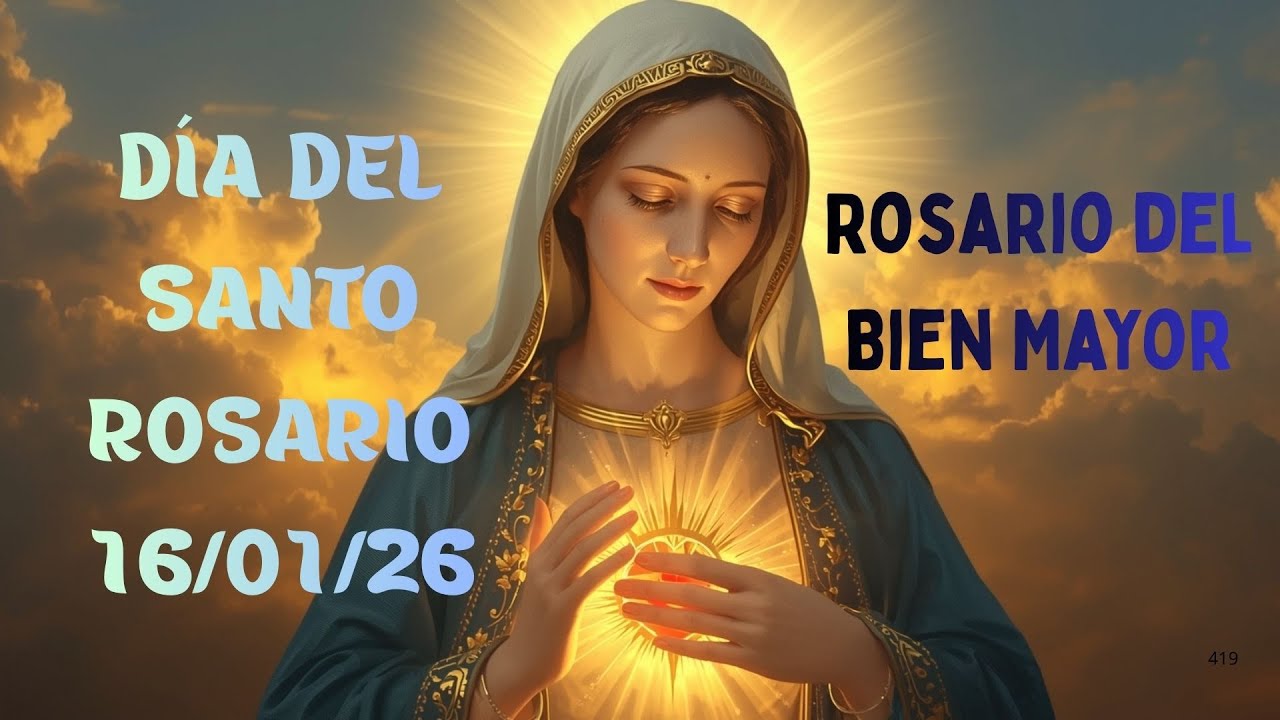 Rezad el rosario conmigo y entregad todo en las manos de Dios.