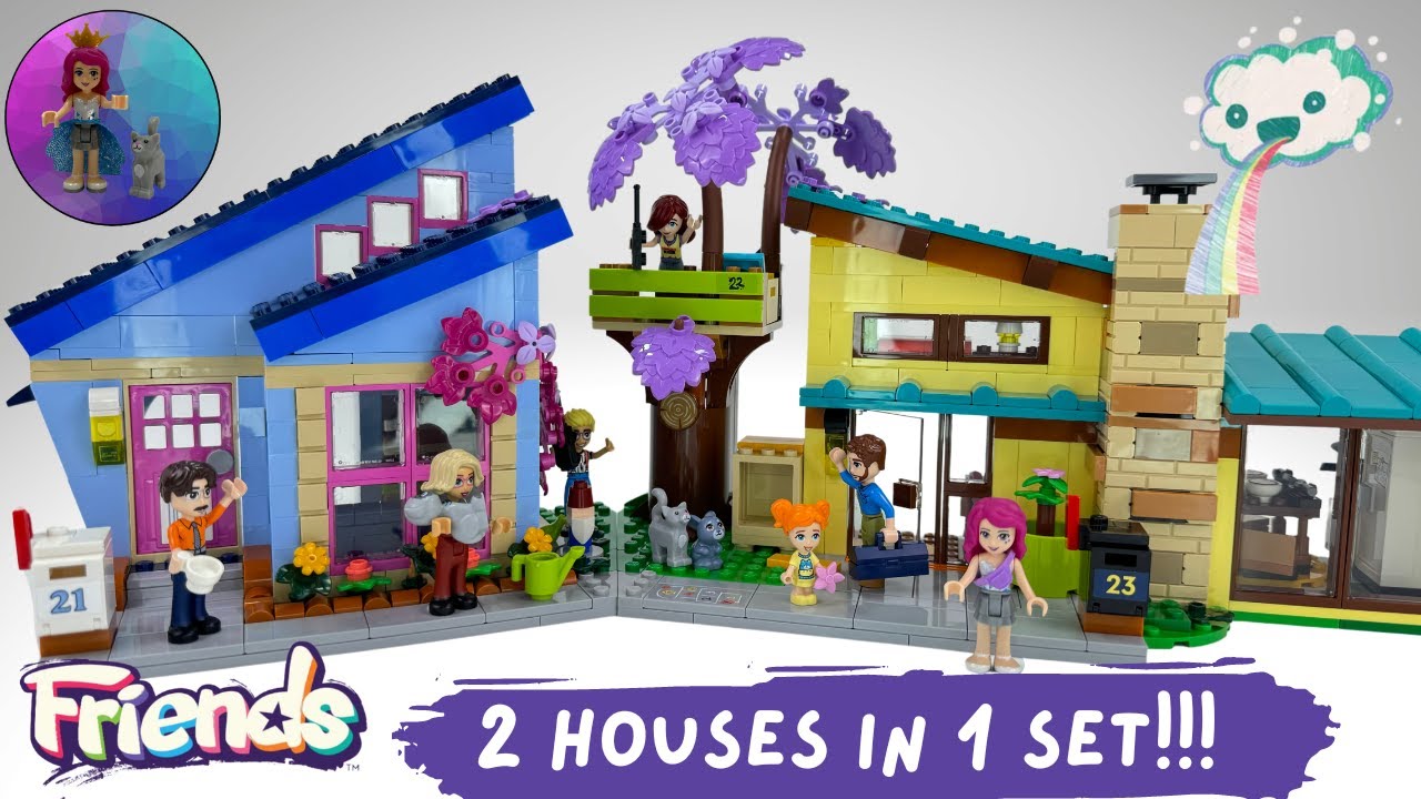 LEGO Friends Olly and Paisley's Family Houses 🏠🏡