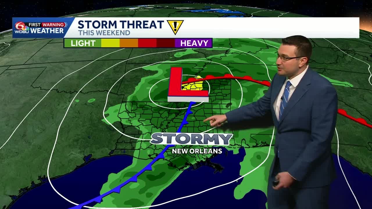 Mild, Tracking weekend storm system