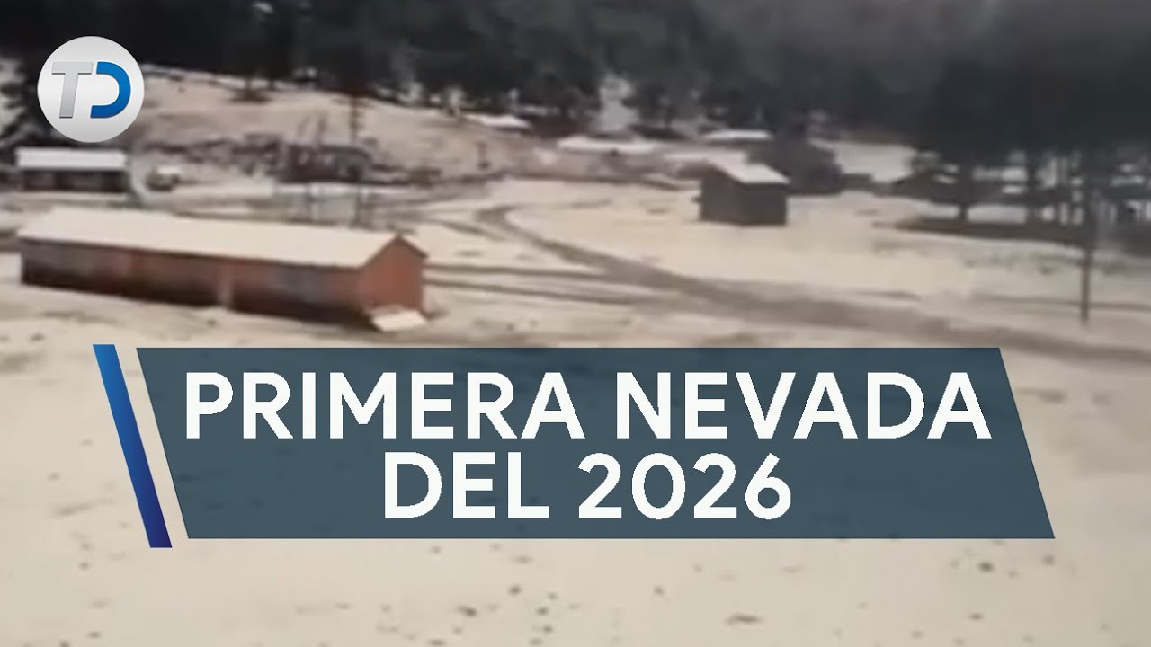 Captan la primera nevada del 2026 en Durango