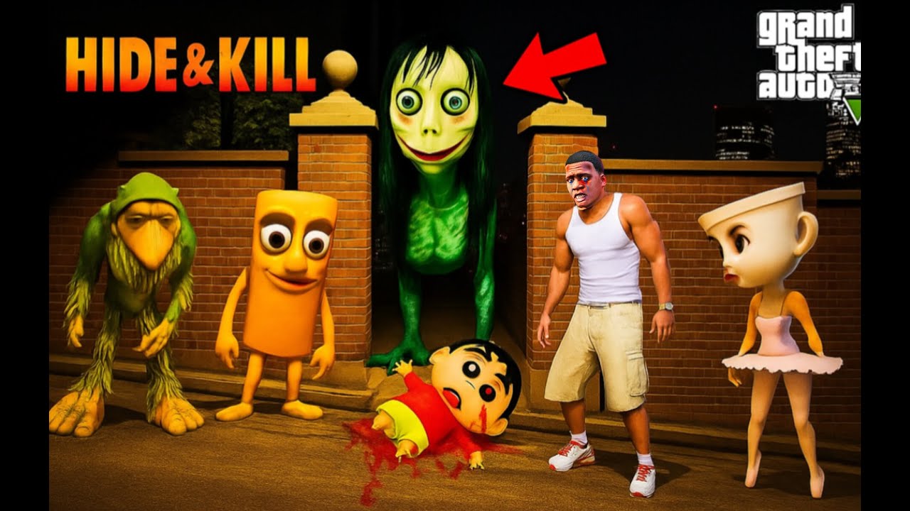 GTA 5 : MOMO GHOST PLAYING HIDE AND KILL