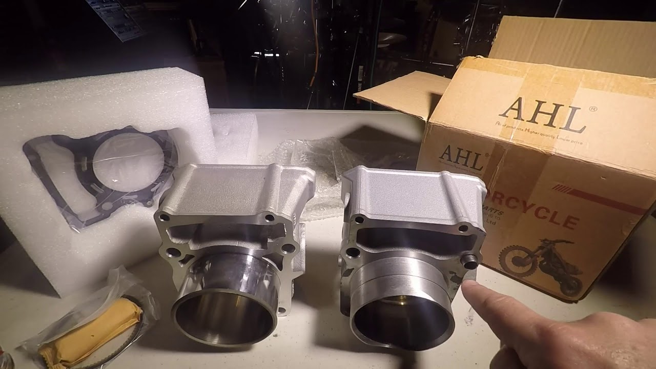 Kawasaki KLX250 big bore kit by AHL - comparison