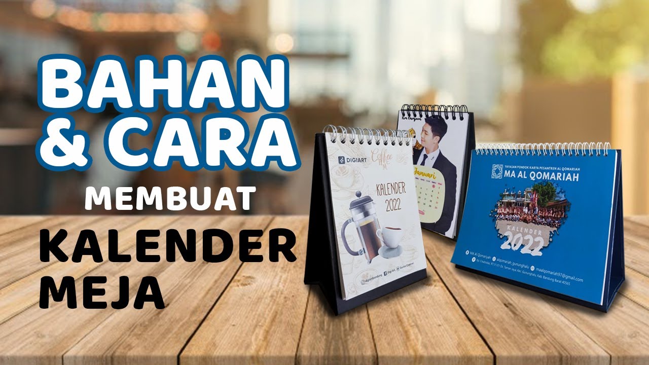 CARA MEMBUAT KALENDER MEJA 2022 | Kalender 2022 | Gunlar Channel