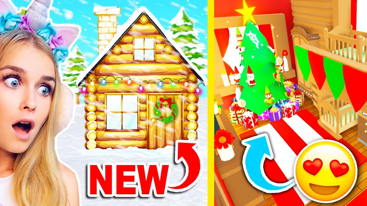 Decoration Our *NEW* CABIN During A SNOW STORM In Adopt Me! (Roblox)