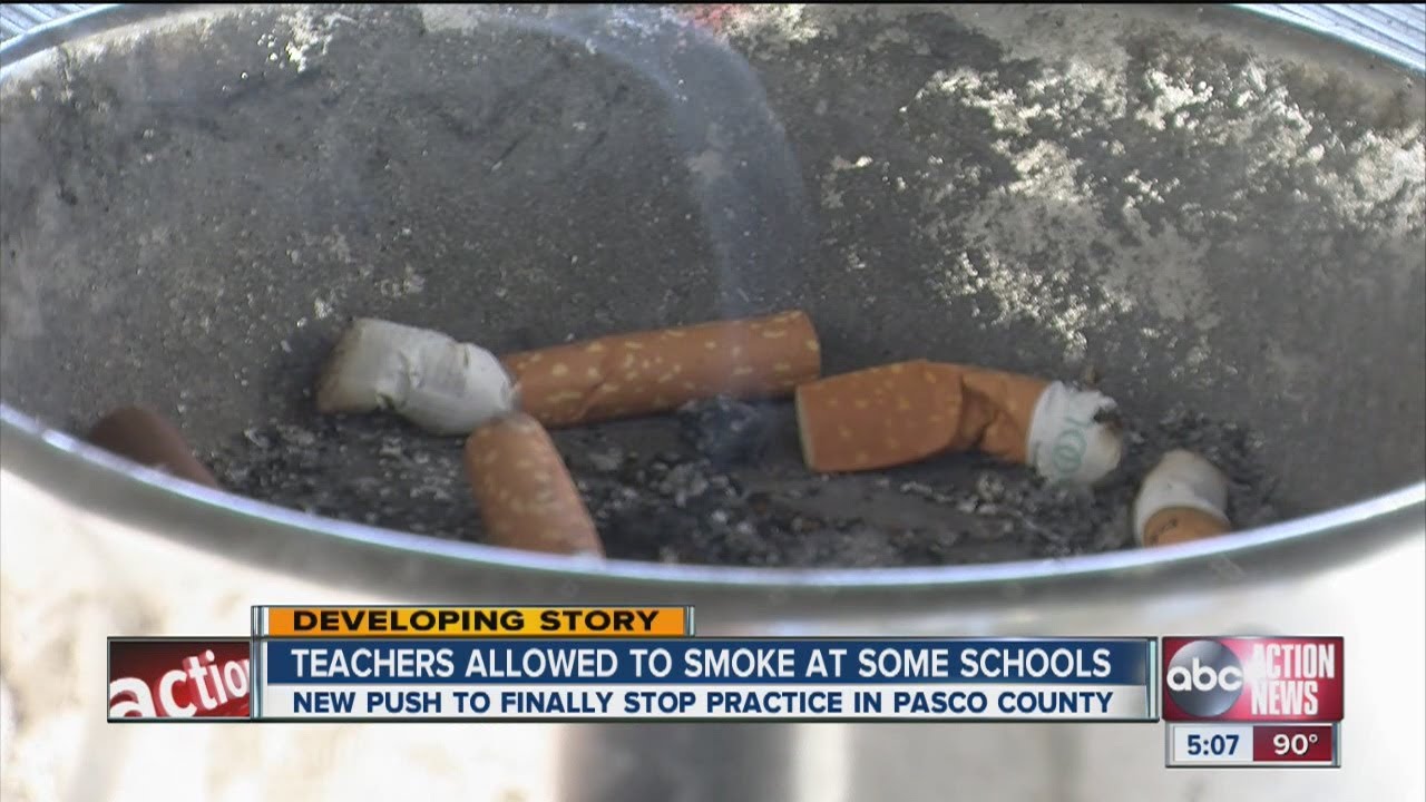 Teachers allowed to smoke at some schools